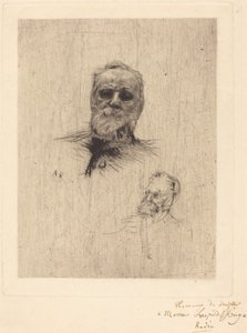Victor Hugo, van voren door Auguste Rodin